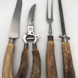 Service set cutlery, ironwood and stainless steel, Solingen
