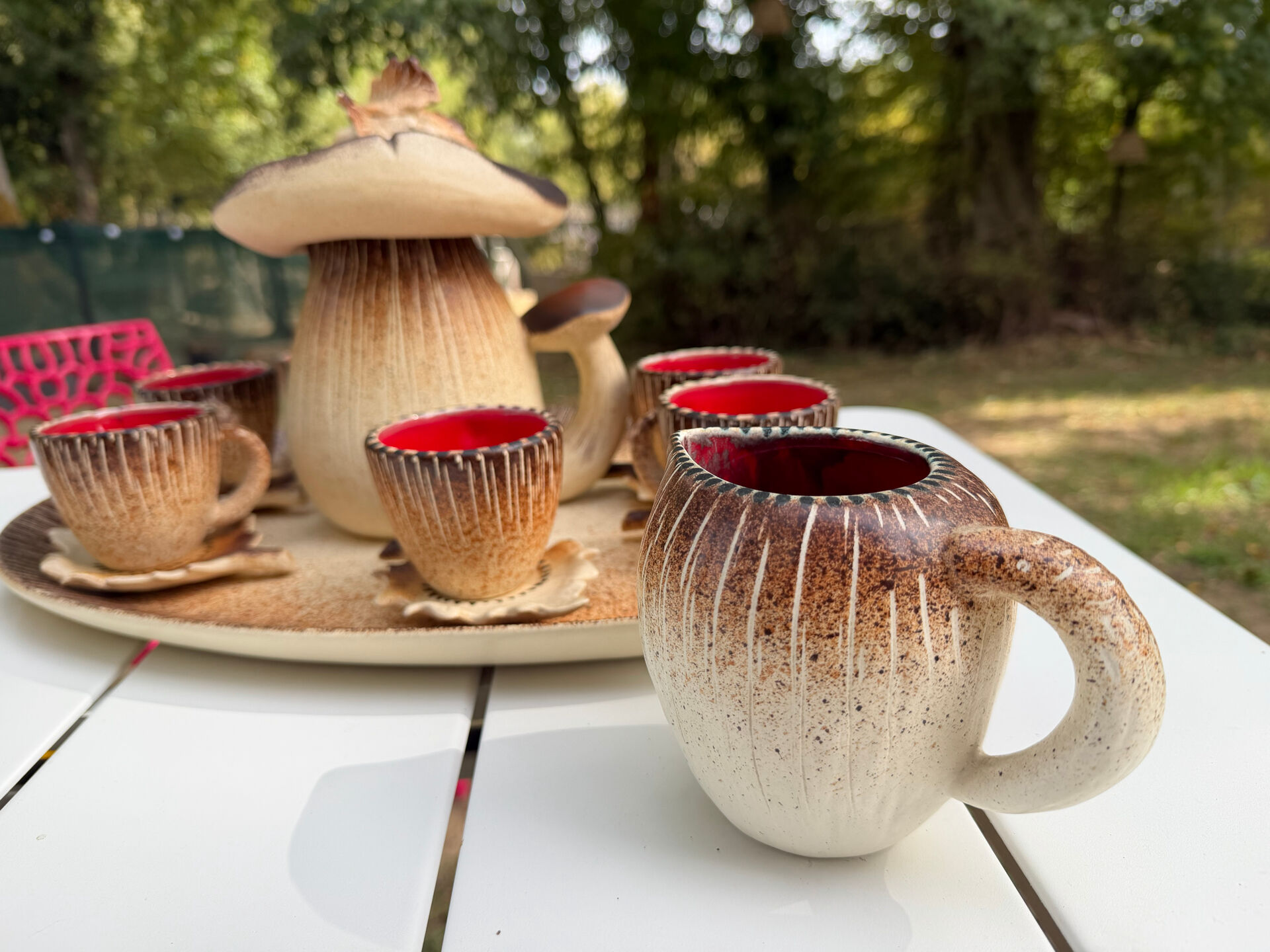 Vintage Bruno Dose service – Mushroom model