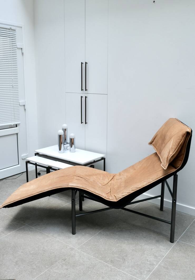 Chaise longue en cuir de Tord Björklund
