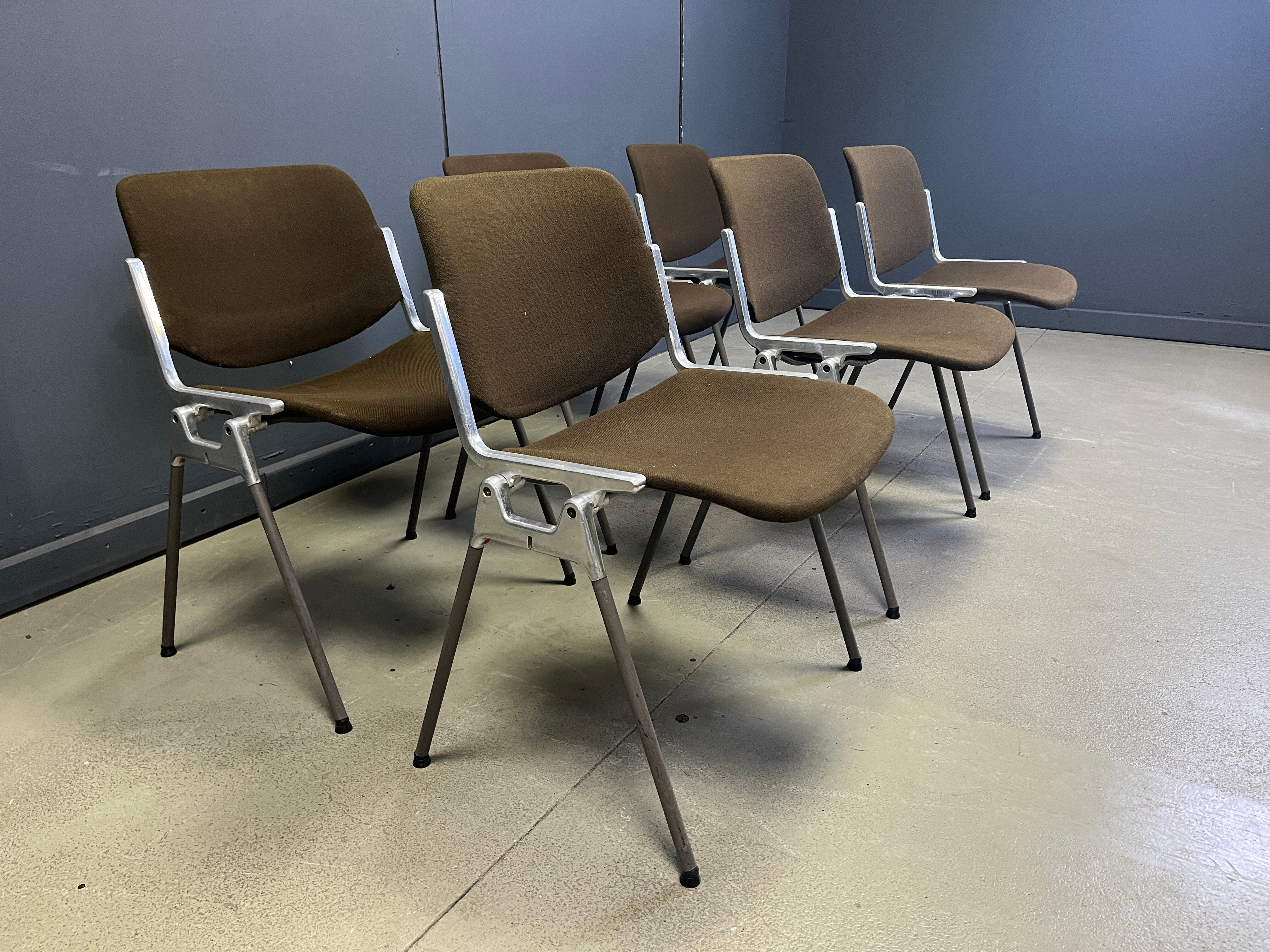 Vintage DSC 106 side chairs by Giancarlo Piretti for Castelli - set of 6