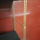vintage string black mat and twisted studs gold 49x49 cm 1960