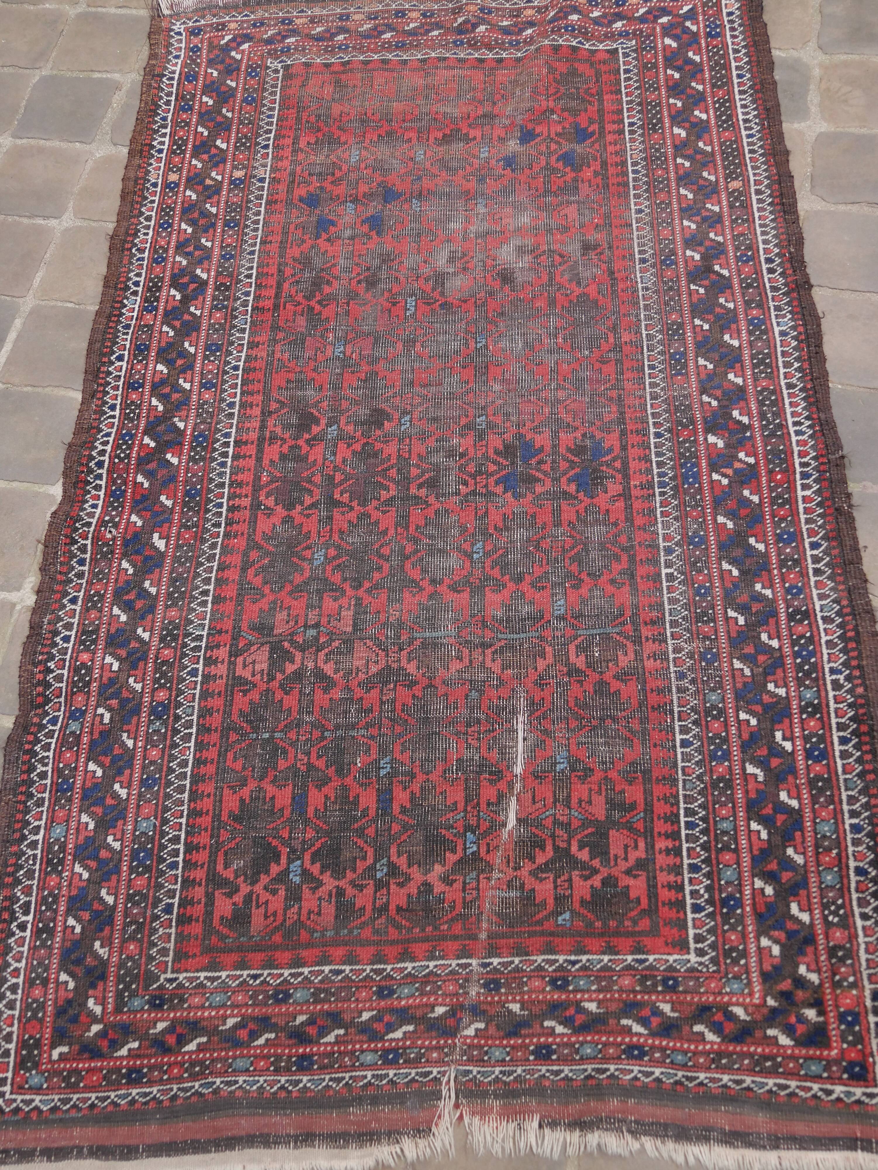 Oriental carpet handmade Persian Belouch