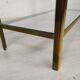 Brass glass console