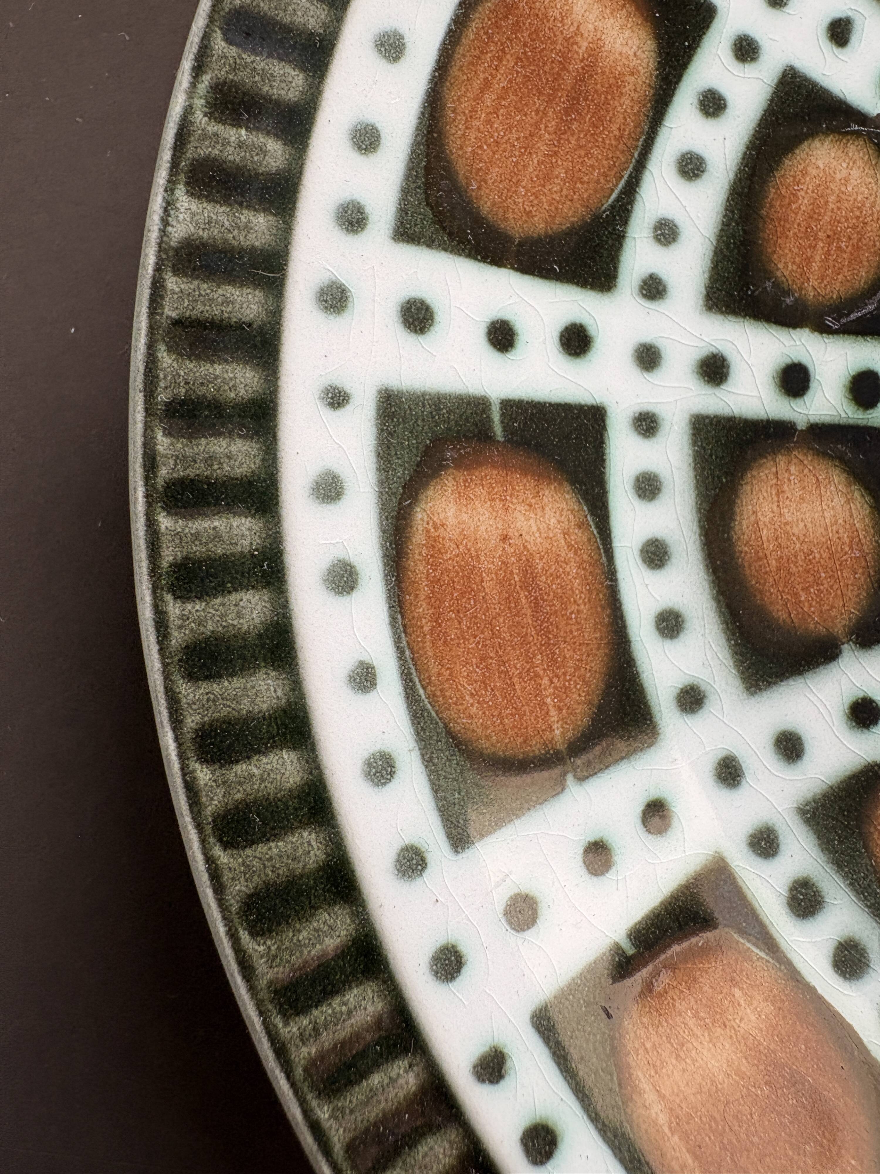 6 Assiettes à dessert vintage BOCH La Louvière