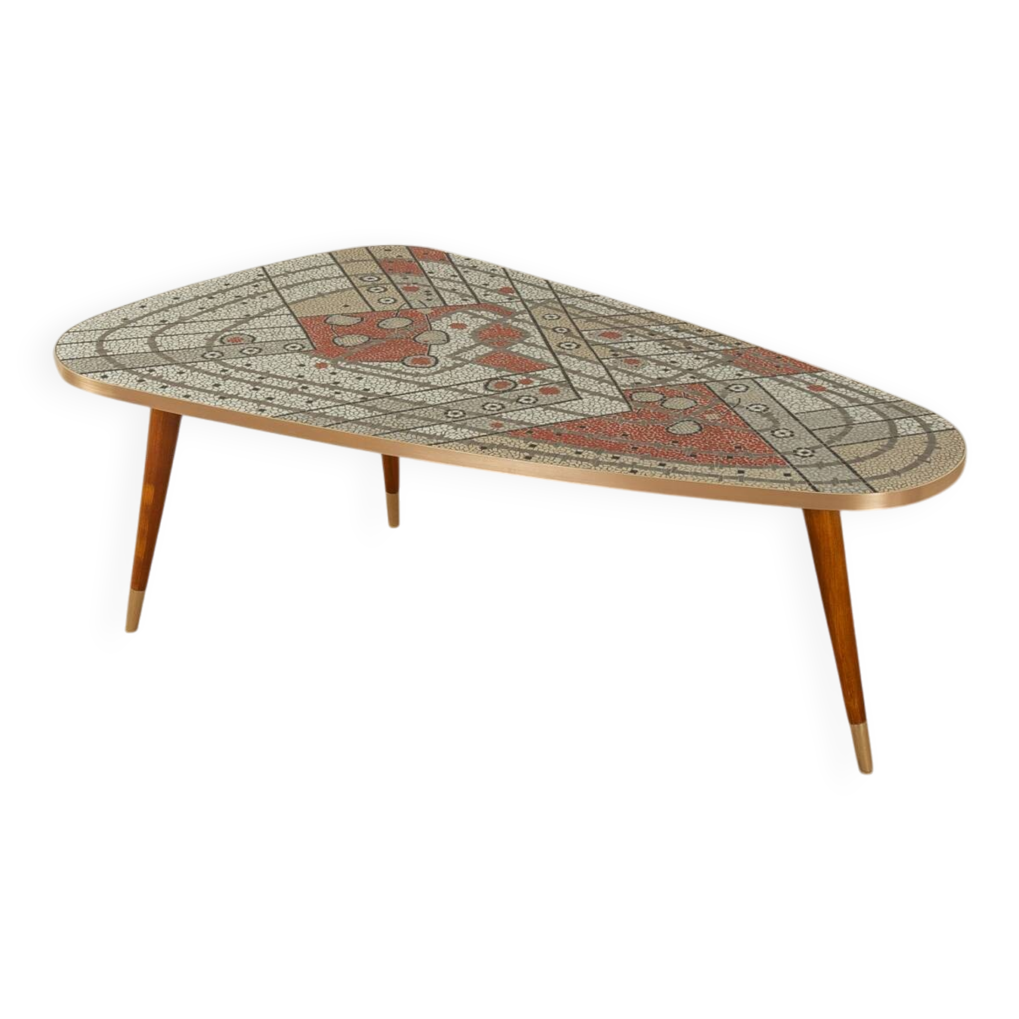 1950s mosaic coffee table, Ilse Möbel