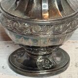 Ancienne saupoudreuse Gallia en métal argenté style Louis XVI