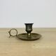Vintage brass cellar rat candle holder