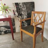 Art deco oak armchair 1940/1950