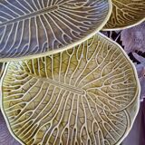 Plates Gien lotus flowers