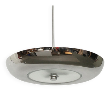 Mid-century Art Deco glass pendant light