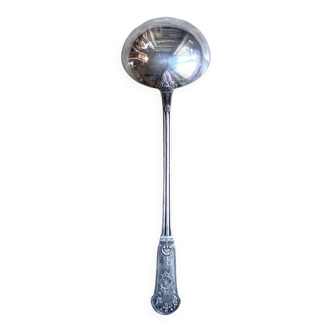 OB monogram ladle in silver metal