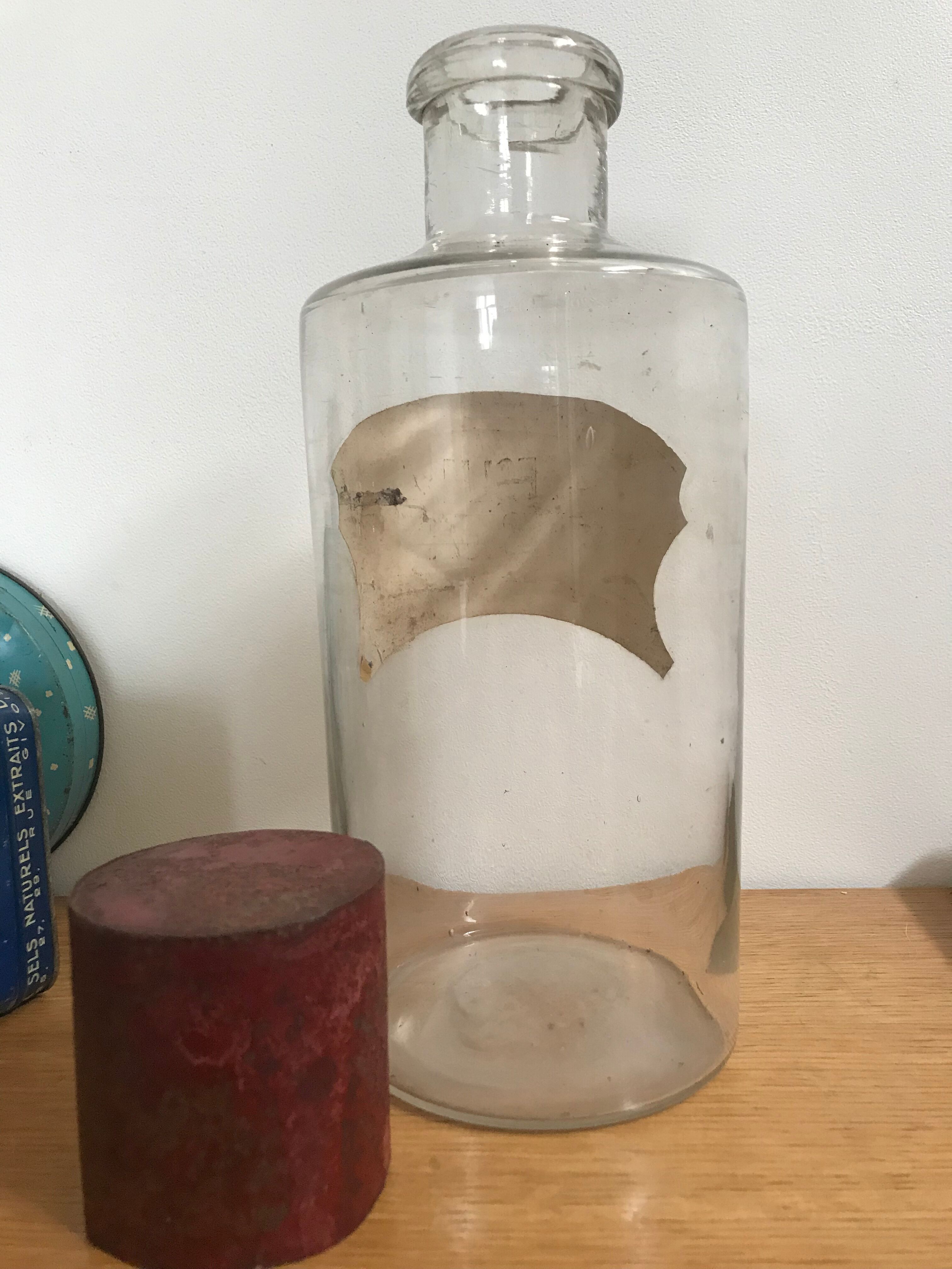 Old bottle of pharmacy XIX