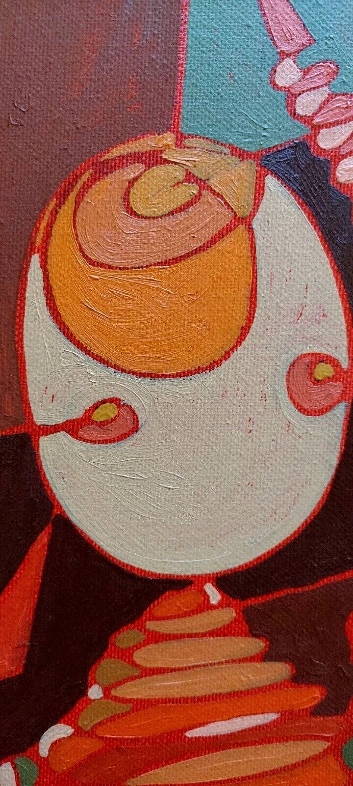 Abstract oil painting on canvas franco balleri 1993 oil on canvas