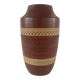 West Germany Pottery Vase Model No. 114 -25 Sgraffito Mid Century Modern
