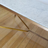 Brass marble coffee table from the 60's in the neoclassical style