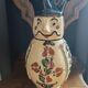 Anthropomorphic pitcher in slipware Hungarian folk art 1960