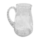 Hand-carved glass jug. France, 1950s.