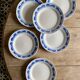 Set of 6 vintage flat plates
