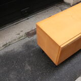 Wooden dresser in metal footing