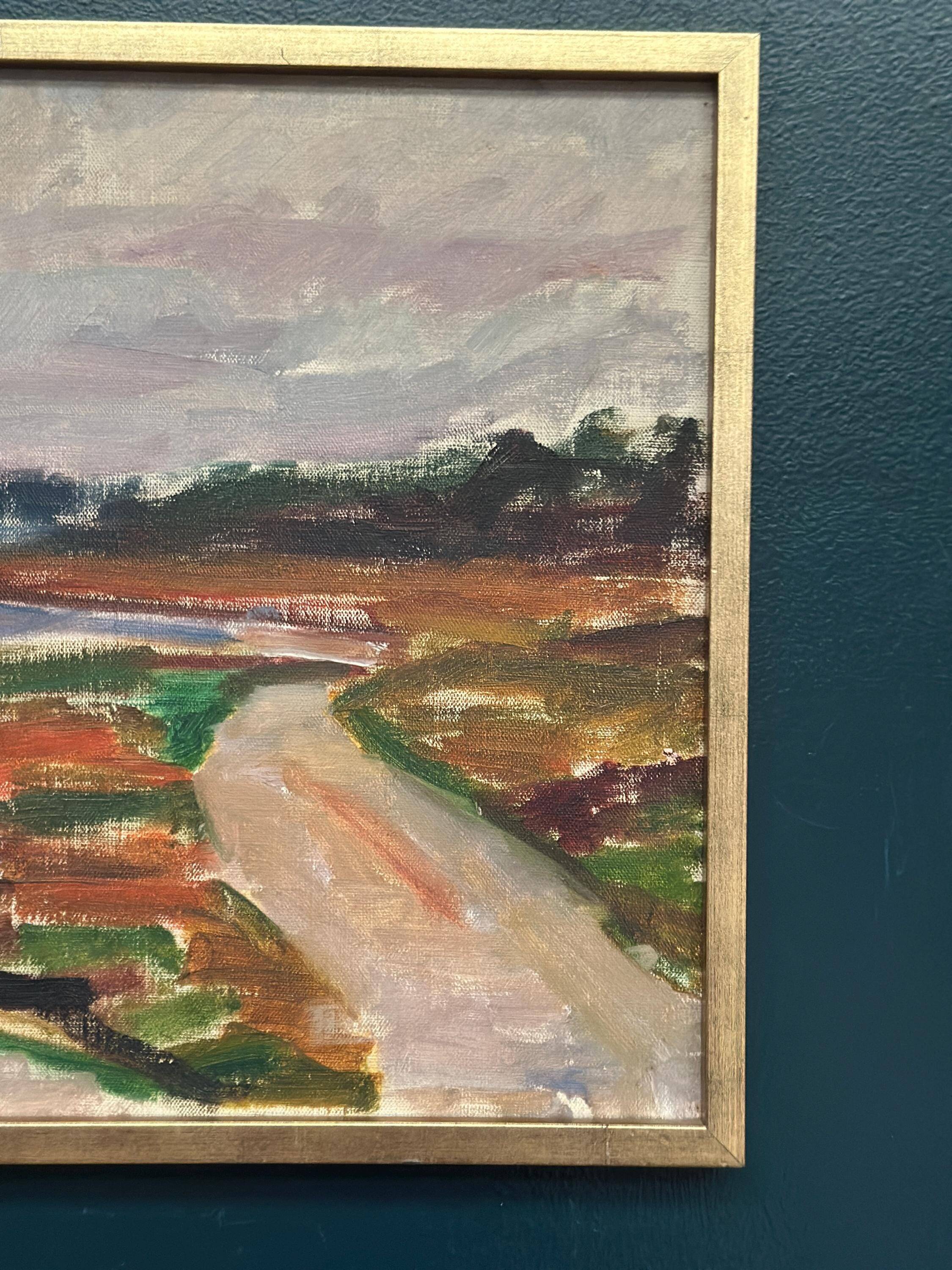 Original Swedish Oil on Canvas – “Coastal Landscape” by Gunnar Stenqvist