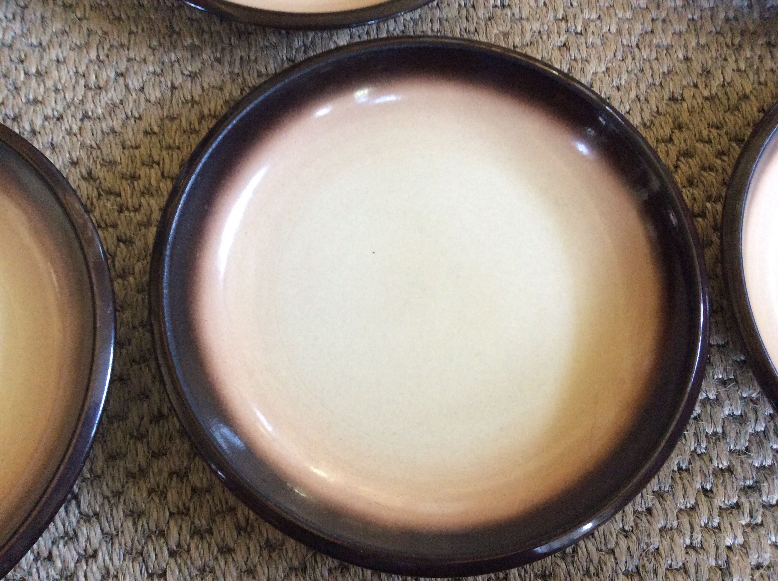 Series of 6 semi-hollow plates