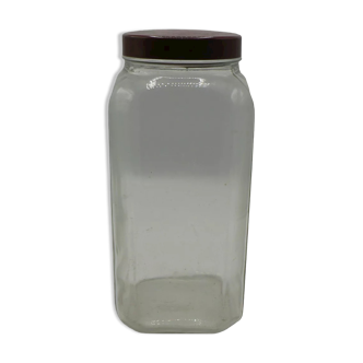 Glass jar with bouillon cubes, large format