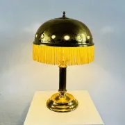Lampe de table en laiton en forme de champignon par Sölken Leuchten, Allemagne, vers les années 1960.