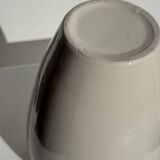 Modern oblong white vase H18.5
