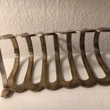 Old silver metal toast door