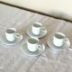 Rosenthal Studio Linie, white cups and saurcers, model DUO, designed by Ambrogio Pozzi