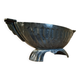 French Art Deco cast iron enamel planter – 1920s–1930s