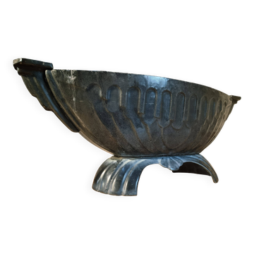 Jardinière française Art déco en fonte émaillée – 1920s–1930s