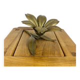 Brass flower ashtrays petals