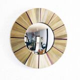 Witch's Eye Mirror in straw marquetry