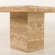 Italian mid century extra large travertine dining table, 1970s