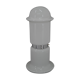 White glass floor lamp, czechoslovakia, 1970s