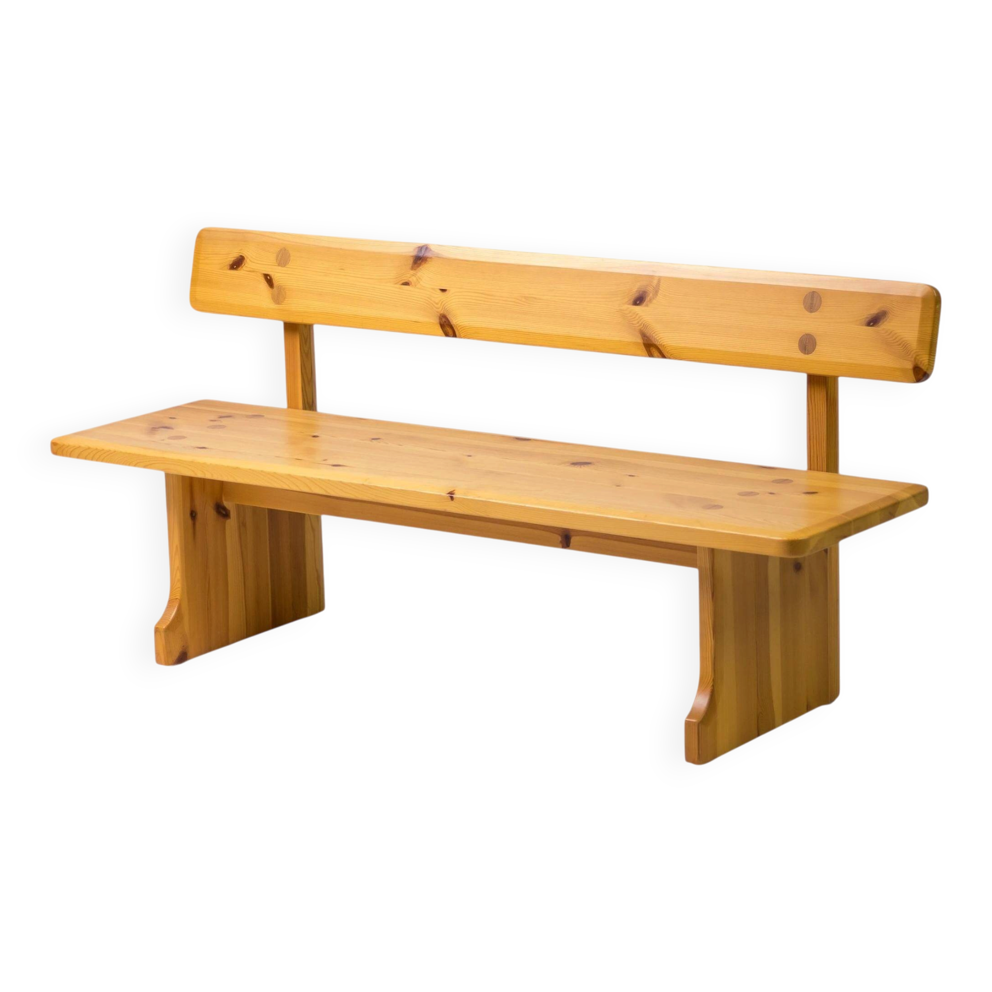 Pine bench by Carl Malmsten - Nordic craftsmanship, Sweden, 1960