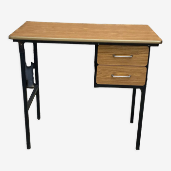 Brown formica desk