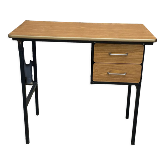 Brown formica desk