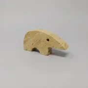 Rare set of 4 mid-century travertine anteater sculptures by Enzo Mari for F.lli Mannelli, 1970s