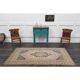 1970s Vintage Turkish Hand-Knotted Wool Cotton Pink Area Rug 124x226