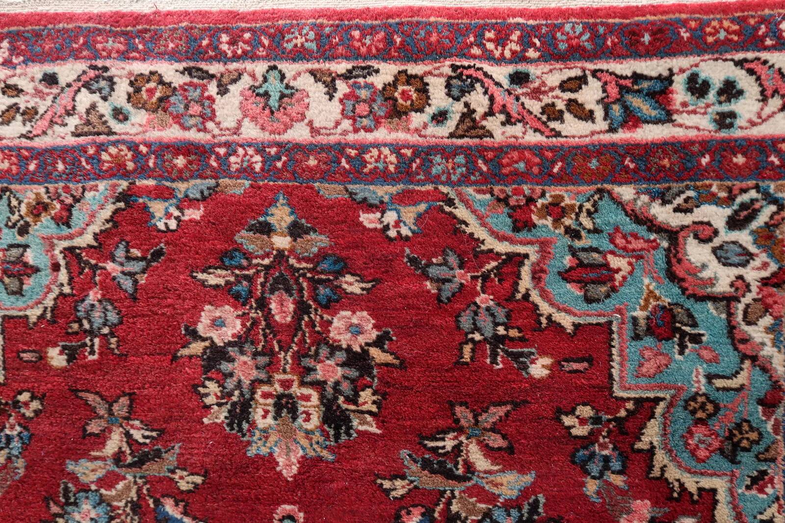 Handmade vintage Persian Malayer rug 127cm x 193cm, 1950s