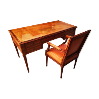 Louis XVI style desk and his armchair