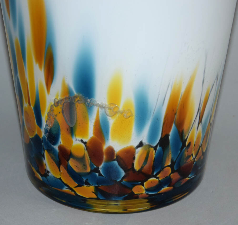 1980s Jozefina Krosno Art Glass Bowl, Poland