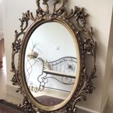 Large baroque mirror rockery 82x50cm