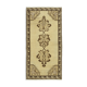 Tapis beige oriental unique en son genre fait à la main des années 1960 90 cm x 182 cm