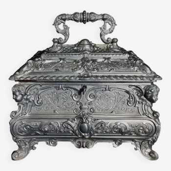 Peltrato Jewelry Box in Neo-Renaissance Style