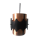 Danish ceiling pendant 1960's in black & copper metal Jo Hammerborg