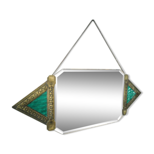 miroir art déco hexagonal