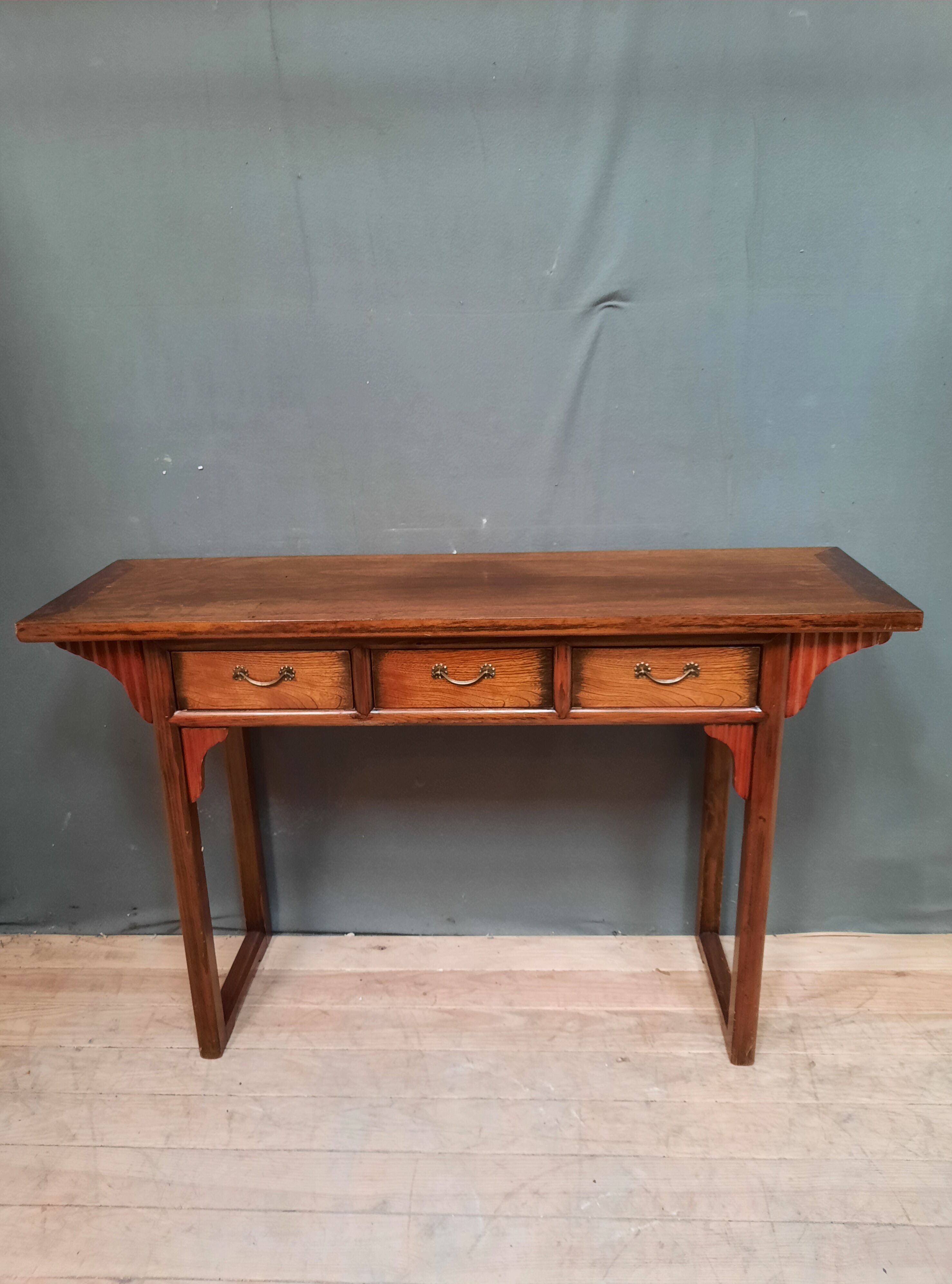 Wooden Asian console